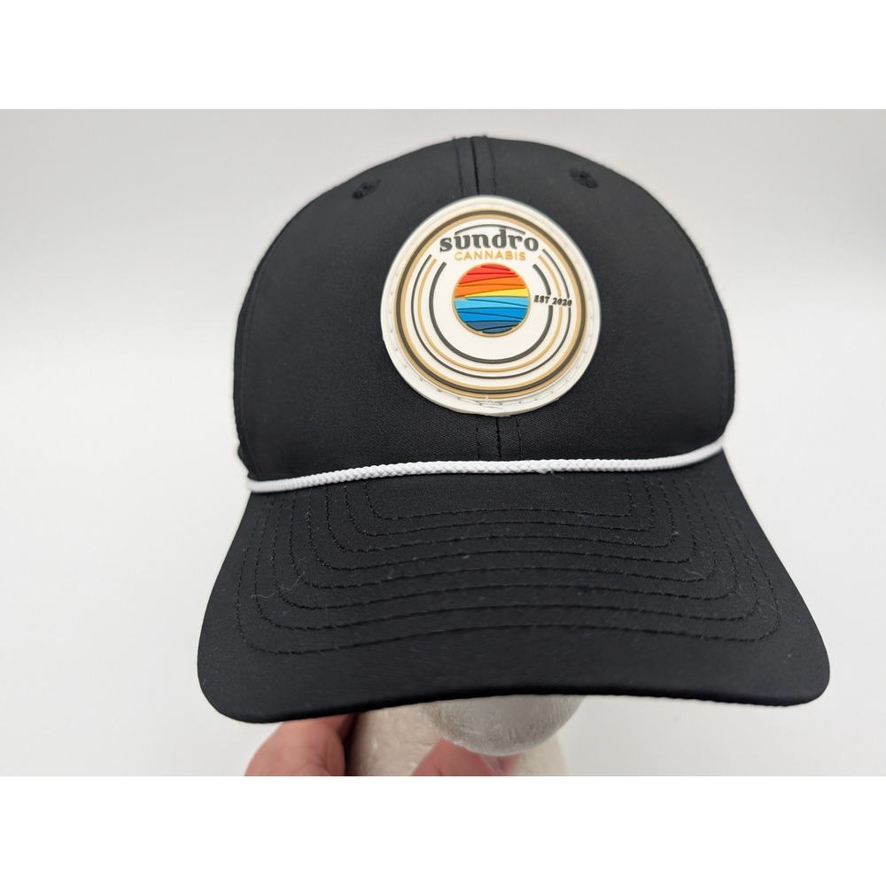 Imperial Sundro Cannabis Black Rope Hat Snapback Cap 7054 X01941 Mens OSFA